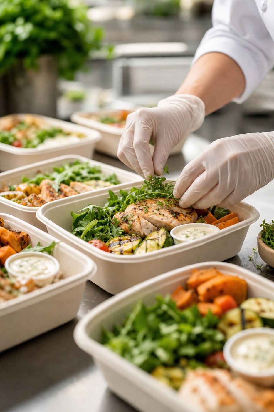 Przygotowywanie lunchboxów Pycha Catering