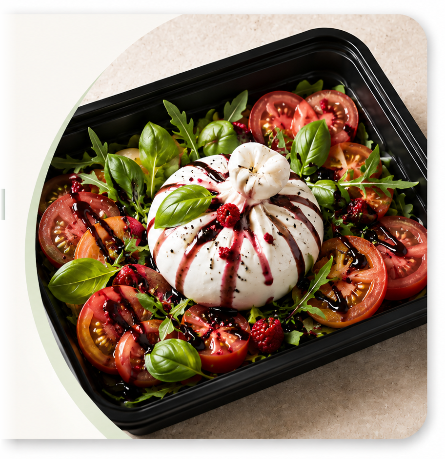 Burrata z pomidorem